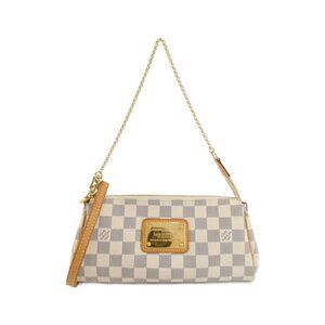 Louis Vuitton Damier Azur Shoulder Bag Azur Gold